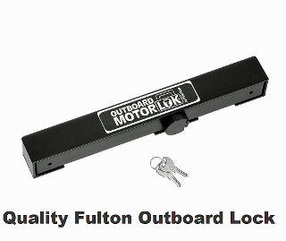 DasMarine Stainless Steel Outboard Motor Lock – Heavy-Duty Security Lock With Brass Core For Boat Motors